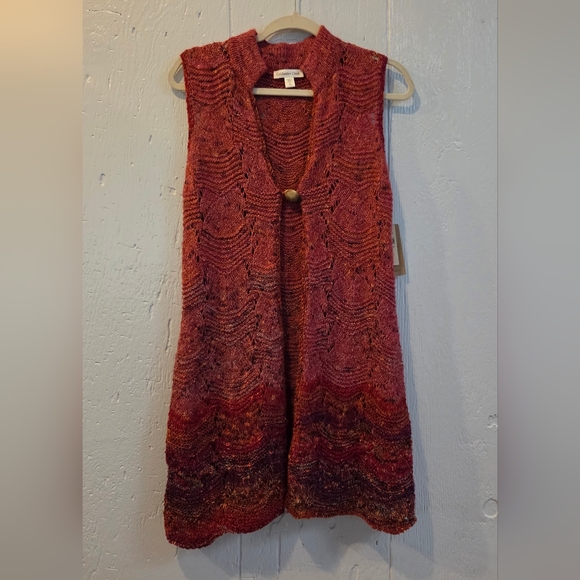 NWT Coldwater Creek Sweater Vest Sz S - Picture 1 of 12